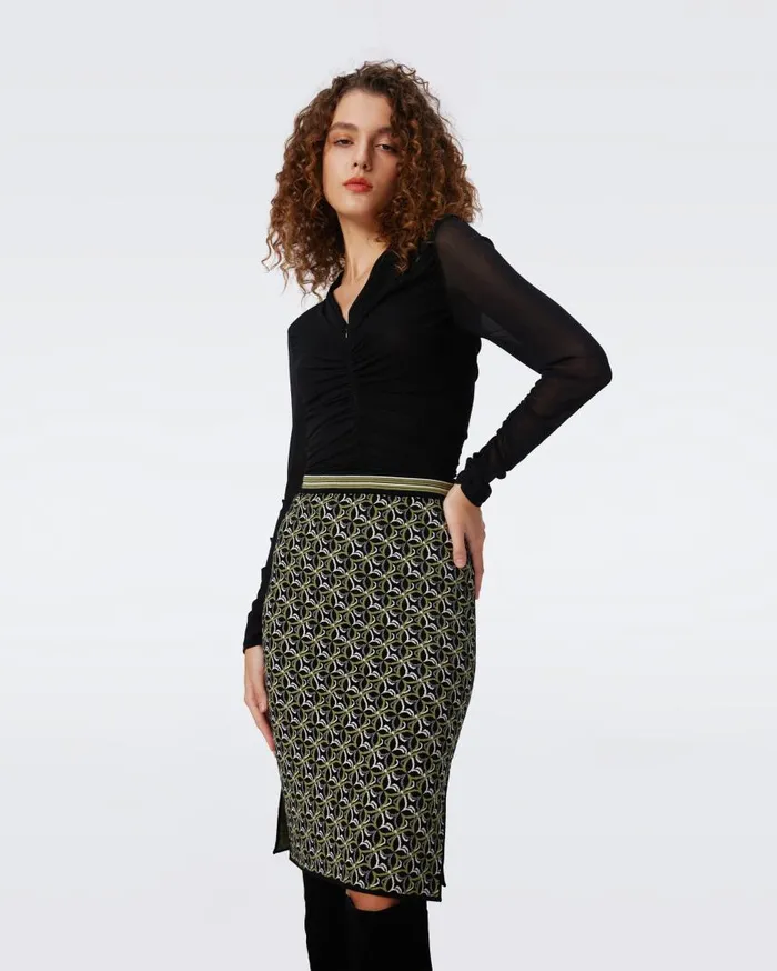 DVF Tops Women Julie Mesh Top Black