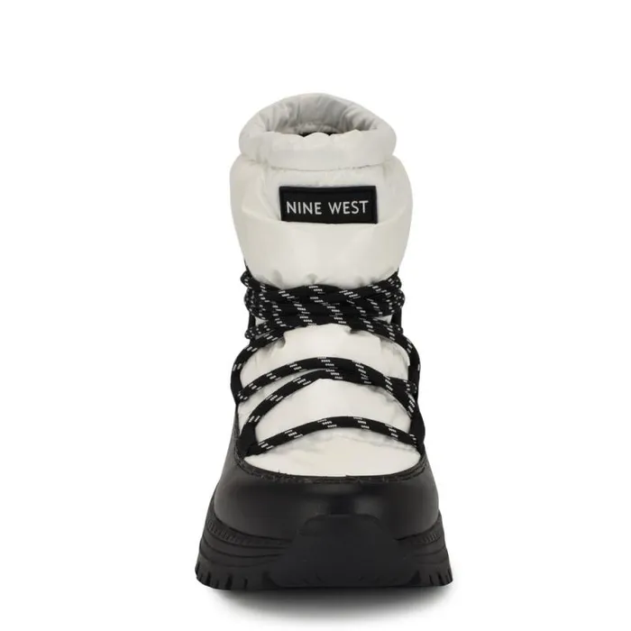Dyme Lug Sole Casual Booties Whiteblack Women Nine West Boots and Booties Dyme Lug Sole Casual Booties Whiteblack Women Nine West Boots and Booties