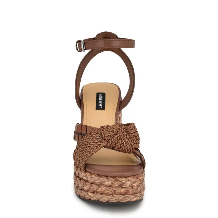 Eaden Woven Wedge Sandals Brown Women Nine West Sandals Eaden Woven Wedge Sandals Brown Women Nine West Sandals
