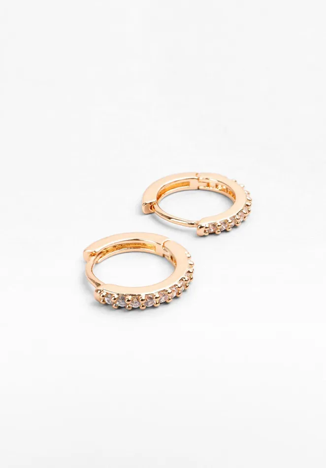 Earrings Women Hush Carmen Huggie Hoops Gold