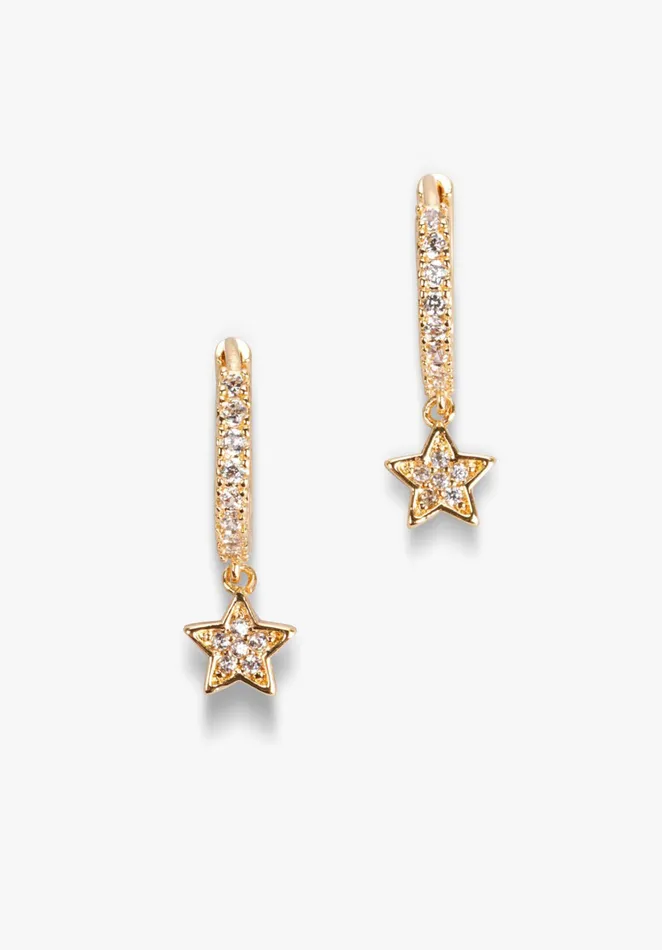 Earrings Women Hush Leticia Huggie Hoops Gold
