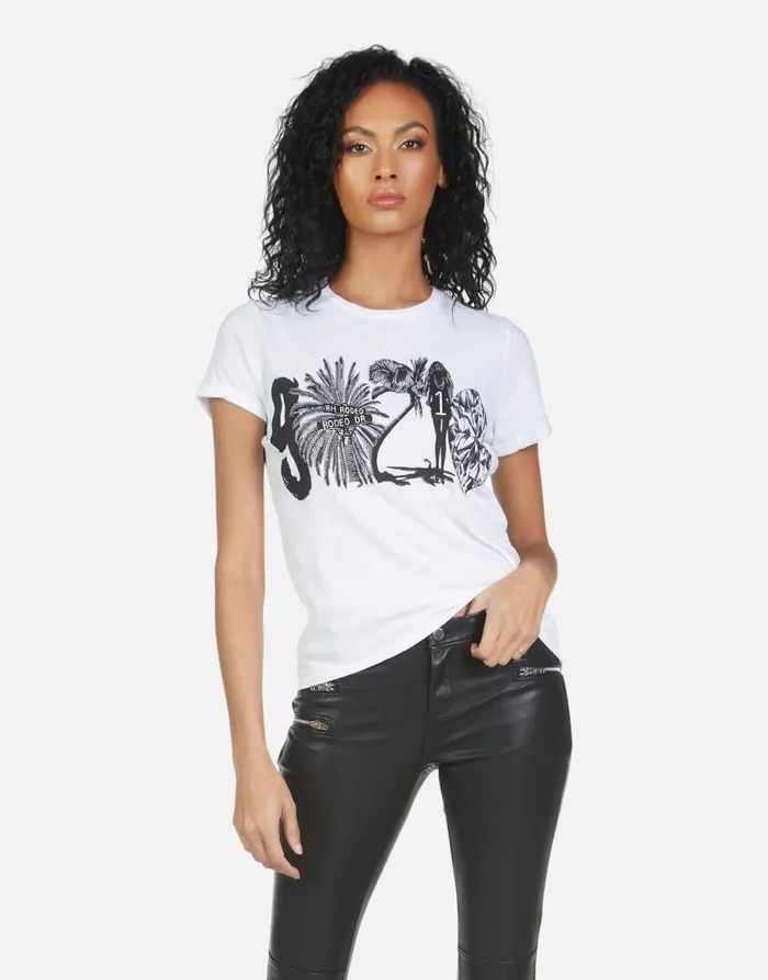 Edda 90210 White Women Lauren Moshi Short Sleeve