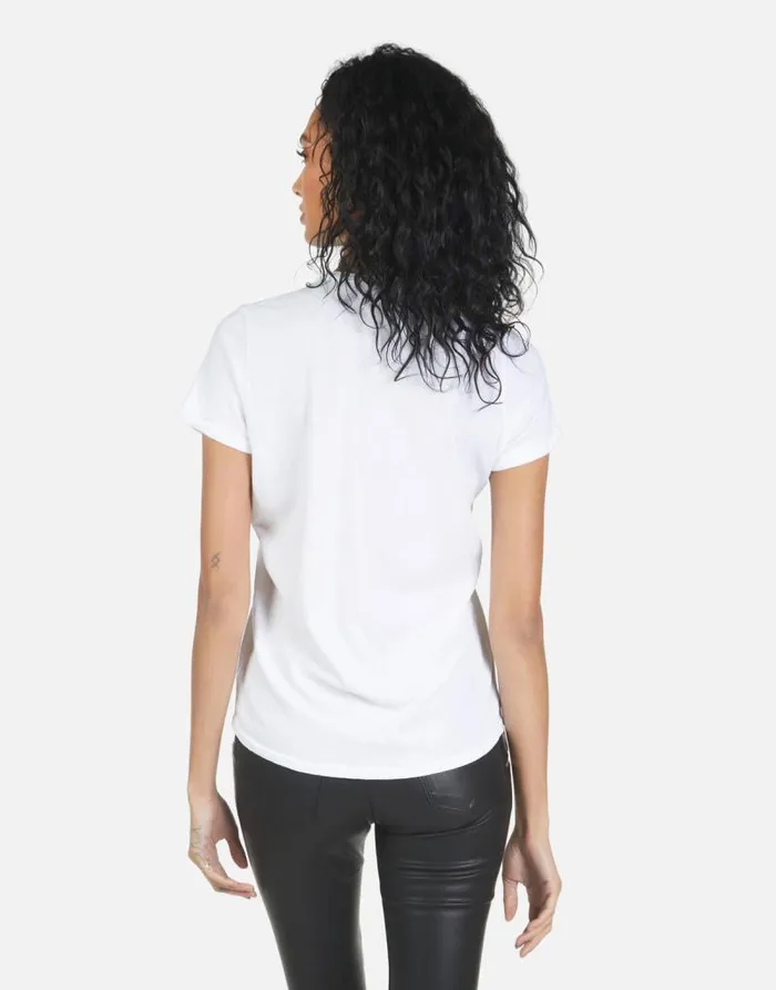 Edda 90210 White Women Lauren Moshi Short Sleeve