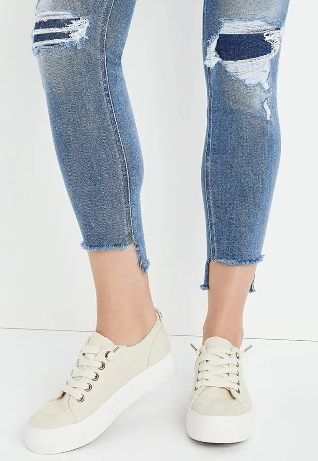 Edgely Super Skinny High Rise Frayed Jean Women Maurices Jeans