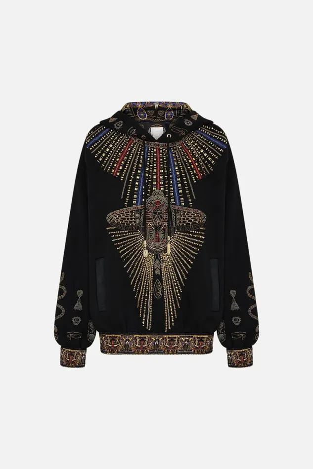 EMBROIDERED HOODIE WITH SIDE POCKETS CARTOUCHE KINGDOM Cartouche Kingdom Womens Camilla Knitwear