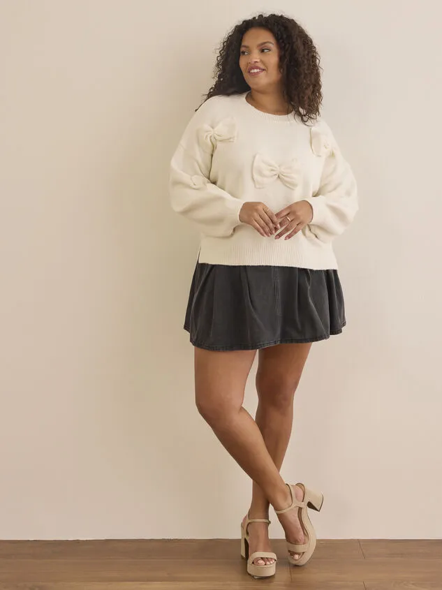 Emerie Bow Sweater Cream Women Altar039d State Sweaters Cardigans Emerie Bow Sweater Cream Women Altar039d State Sweaters Cardigans