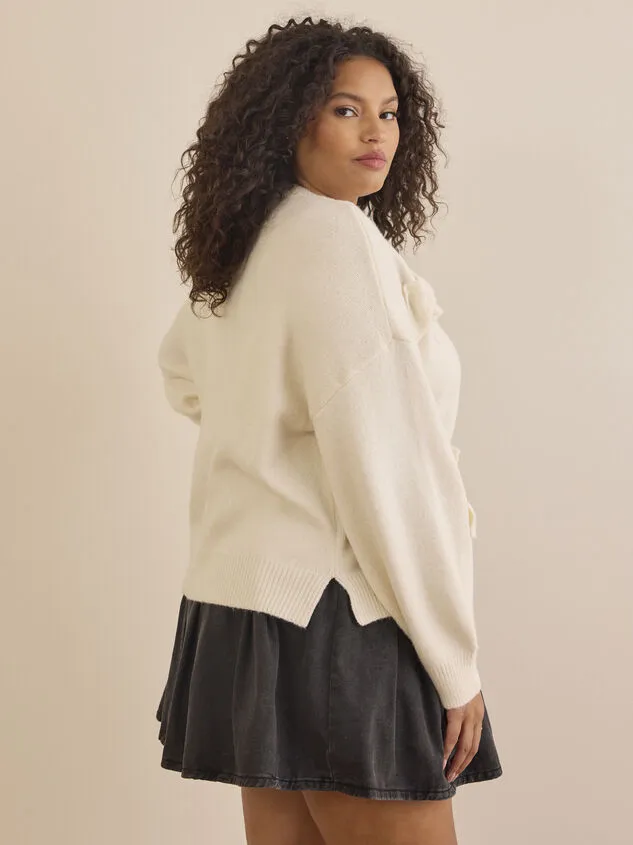 Emerie Bow Sweater Cream Women Altar039d State Sweaters Cardigans Emerie Bow Sweater Cream Women Altar039d State Sweaters Cardigans