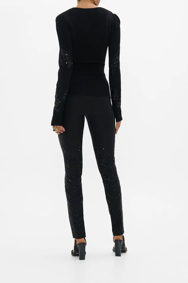 ENGINEERED CUT OUT LONG SLEEVE KNIT TOP CARTOUCHE KINGDOM Cartouche Kingdom Womens Camilla Knitwear