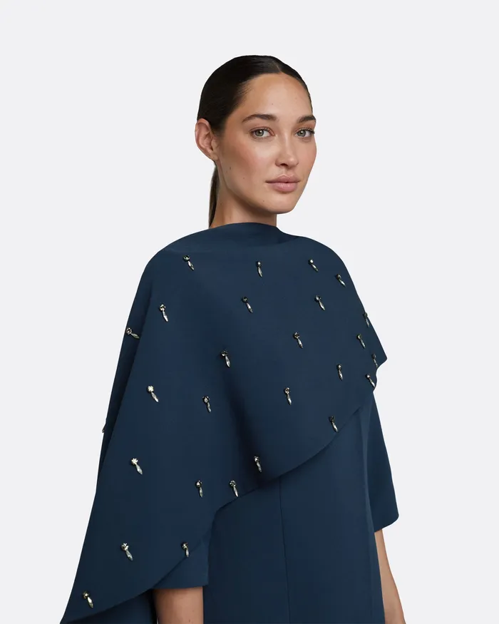 Essie Ink Blue Coat Ink Blue Women Jackets and Coats Safiyaa