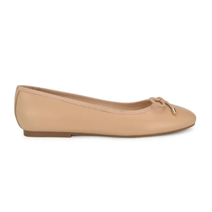 Estieyp Ballet Flats Blush Leather Women Nine West Flats