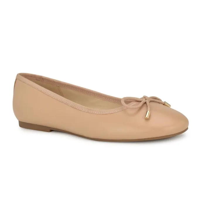 Estieyp Ballet Flats Blush Leather Women Nine West Flats Estieyp Ballet Flats Blush Leather Women Nine West Flats
