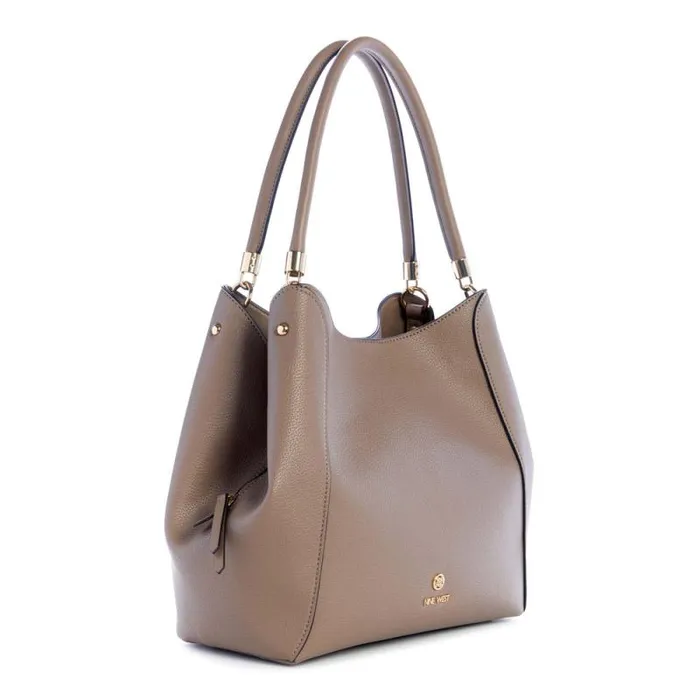 Etta Jet Set Carryall Dark Mushroom Women Nine West Satchels and Shoulder Bags Etta Jet Set Carryall Dark Mushroom Women Nine West Satchels and Shoulder Bags