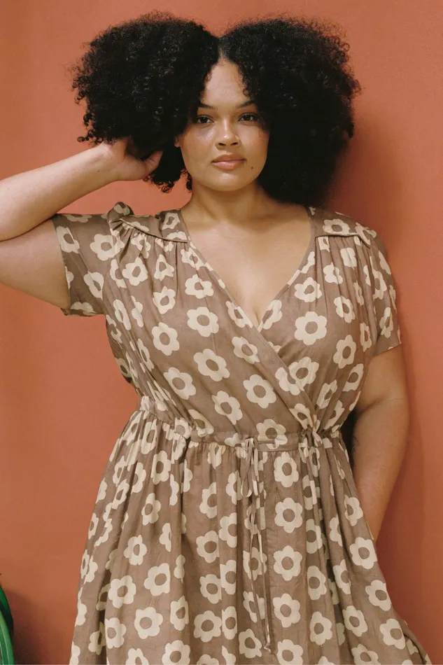 Extended Sizing Christy Dawn Women The Dawn Dress Extended Mocha Daisy Extended Sizing Christy Dawn Women The Dawn Dress Extended Mocha Daisy