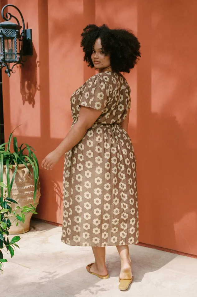 Extended Sizing Christy Dawn Women The Dawn Dress Extended Mocha Daisy Extended Sizing Christy Dawn Women The Dawn Dress Extended Mocha Daisy