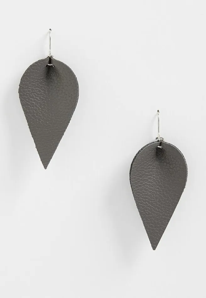 Faux Leather Folded Drop Earrings Women Maurices Jewelry