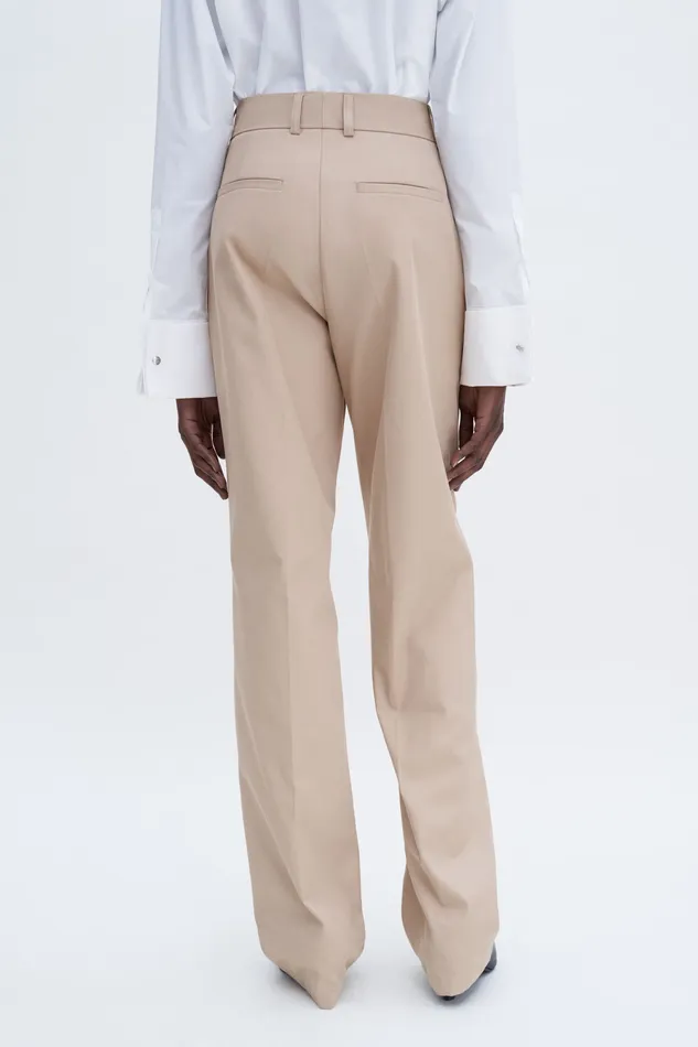 filippak Trousers Women Tailored Cotton Trousers Sand Beige filippak Trousers Women Tailored Cotton Trousers Sand Beige