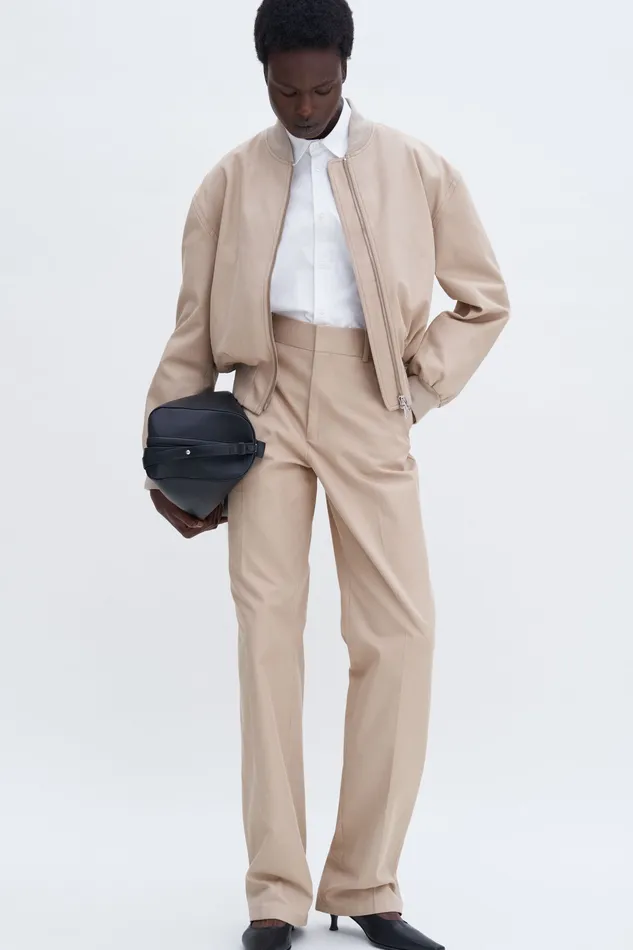 filippak Trousers Women Tailored Cotton Trousers Sand Beige filippak Trousers Women Tailored Cotton Trousers Sand Beige