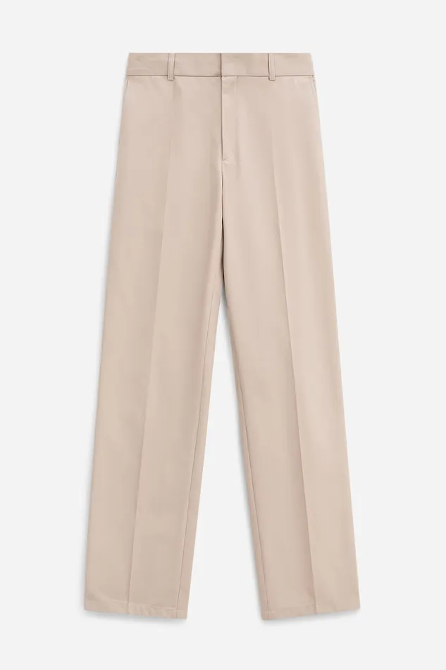 filippak Trousers Women Tailored Cotton Trousers Sand Beige filippak Trousers Women Tailored Cotton Trousers Sand Beige