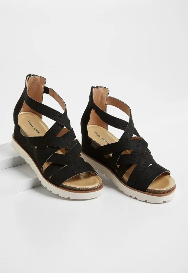 Finley Strappy Sporty Wedge Women Maurices Heels and Wedges