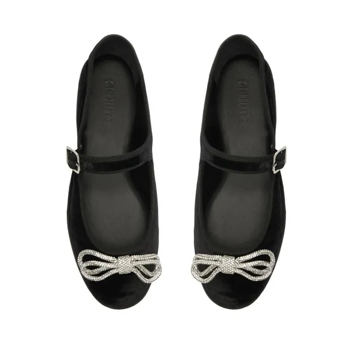 Flats Clarissa Lace Black Schutz Shoes Ballerinas