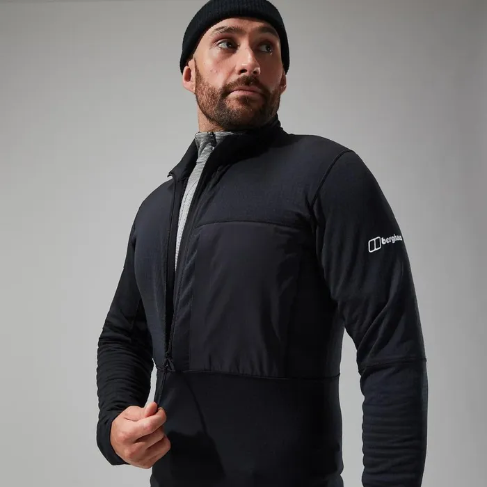 Fleece Men Berghaus MTN Arete LB Half Zip 8211 Black