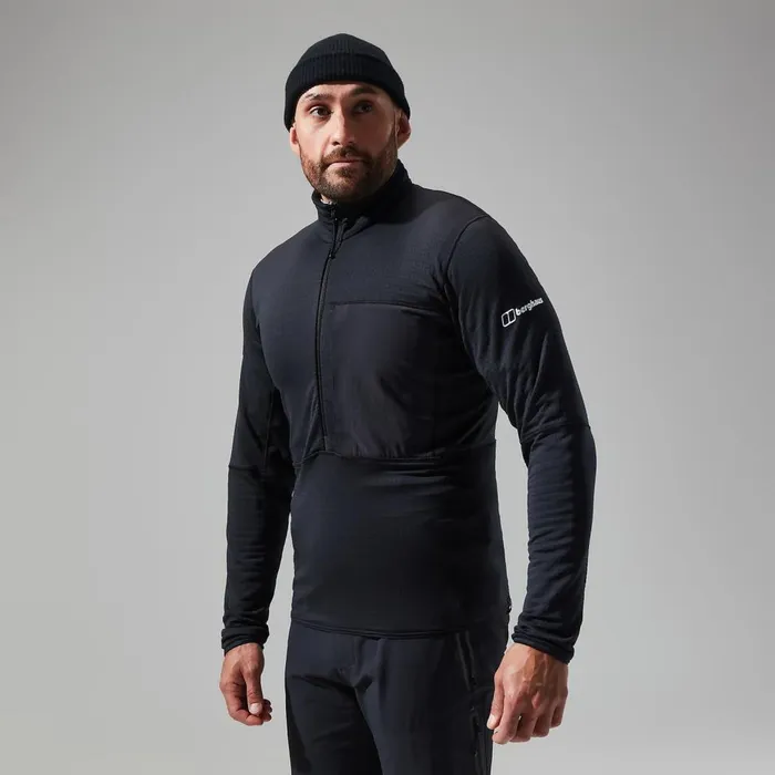 Fleece Men Berghaus MTN Arete LB Half Zip 8211 Black