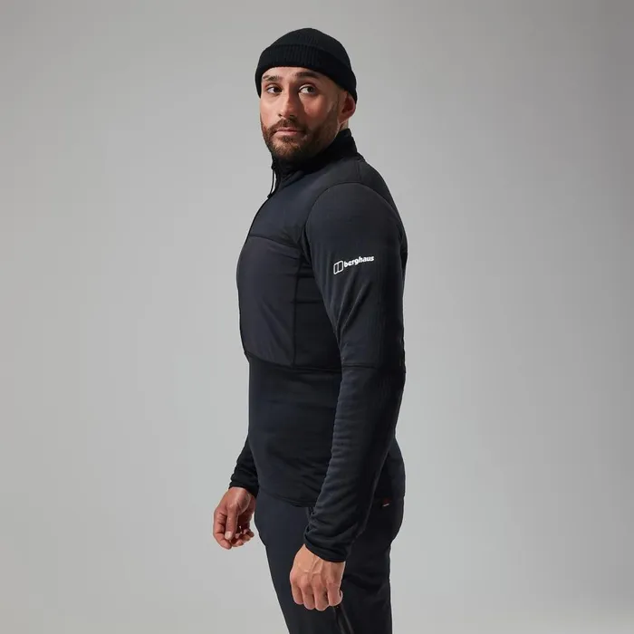 Fleece Men Berghaus MTN Arete LB Half Zip 8211 Black