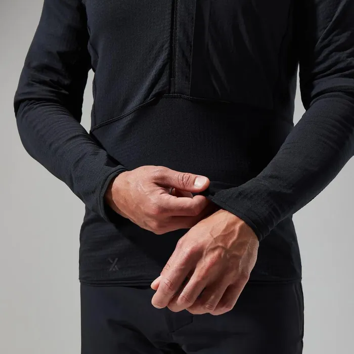Fleece Men Berghaus MTN Arete LB Half Zip 8211 Black
