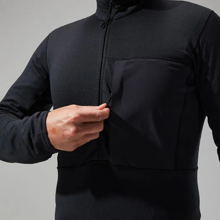Fleece Men Berghaus MTN Arete LB Half Zip 8211 Black