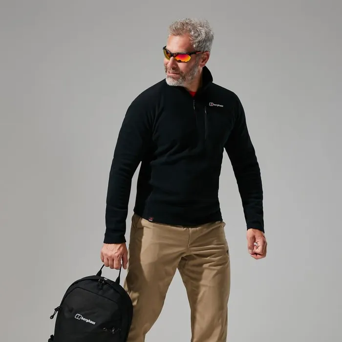 Fleece Men Berghaus Prism Micro Polartec Half Zip 8211 Black