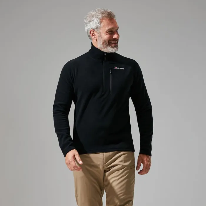 Fleece Men Berghaus Prism Micro Polartec Half Zip 8211 Black