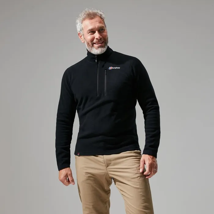 Fleece Men Berghaus Prism Micro Polartec Half Zip 8211 Black