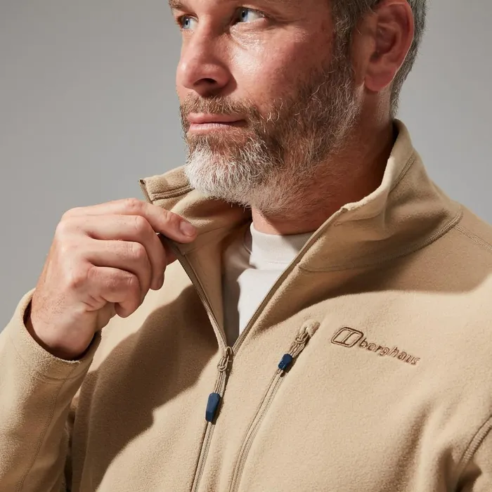 Fleece Men Berghaus Prism Micro Polartec Half Zip Fleece Natural