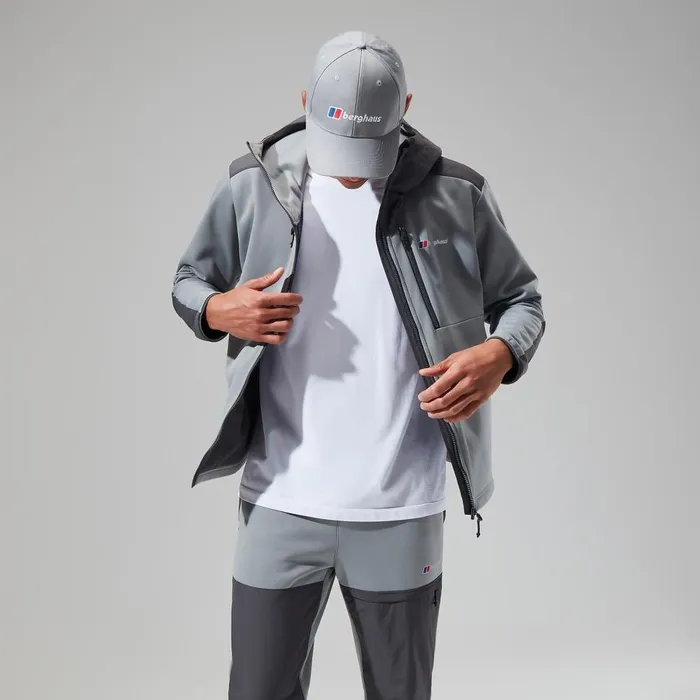 Fleece Men Berghaus Reacon Hooded Jacket 8211 GreyBlack