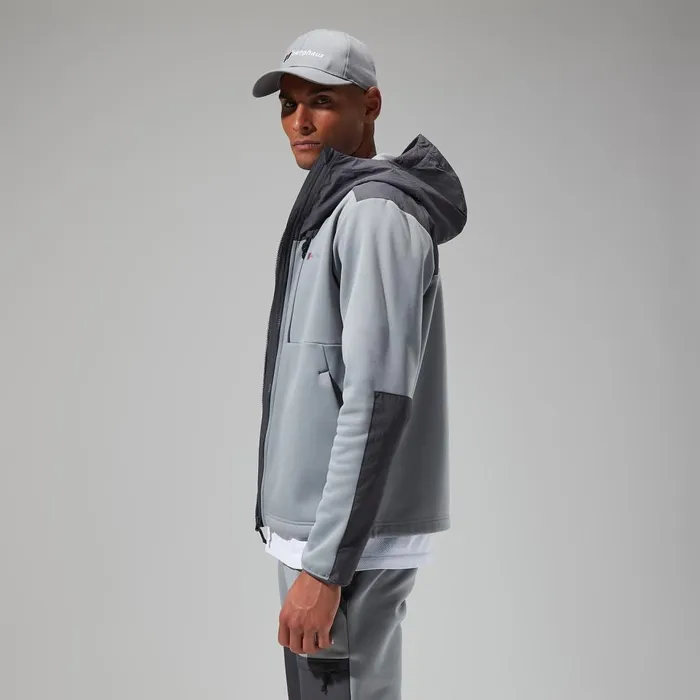 Fleece Men Berghaus Reacon Hooded Jacket 8211 GreyBlack