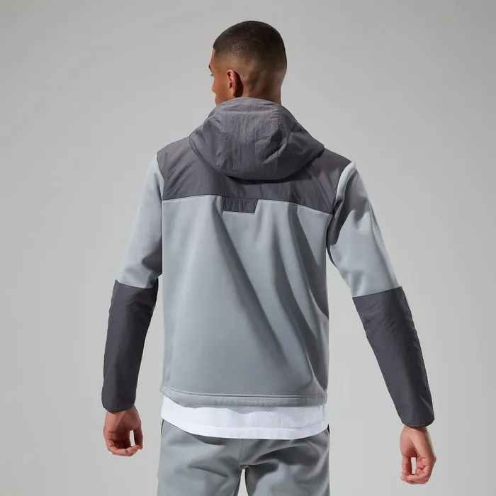 Fleece Men Berghaus Reacon Hooded Jacket 8211 GreyBlack