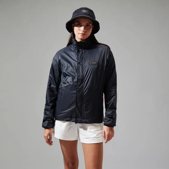 Fleece MenWomen Berghaus Reverse Wind Full Zip Fleece 8211 BlackGrey