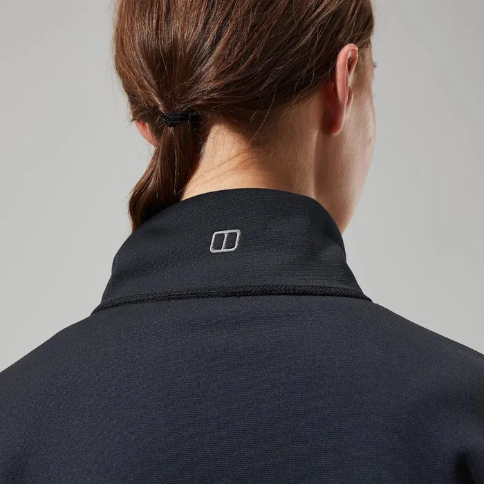 Fleece Women Berghaus Fadley Half Zip Fleece 8211 Black
