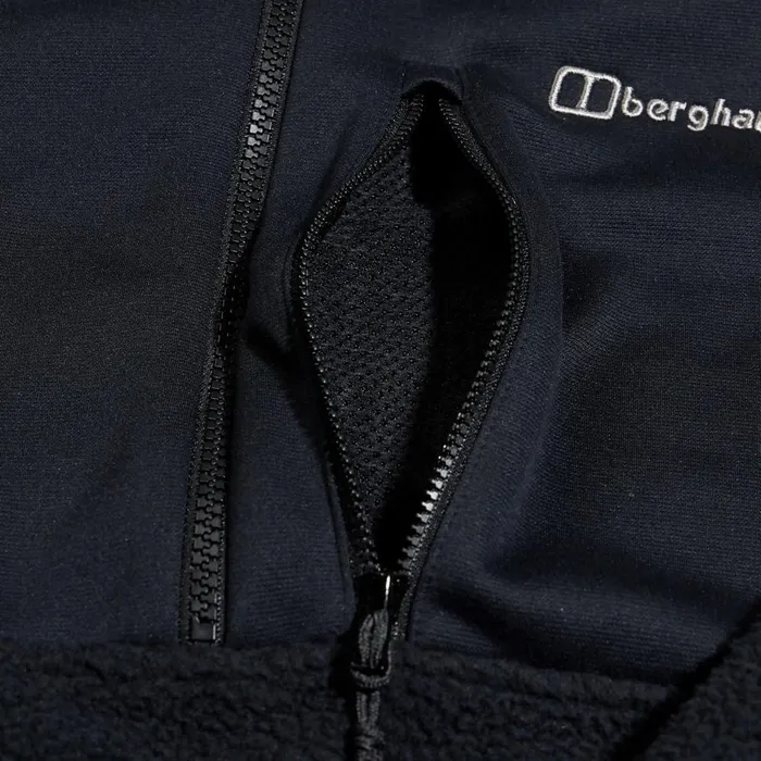 Fleece Women Berghaus Fadley Half Zip Fleece 8211 Black