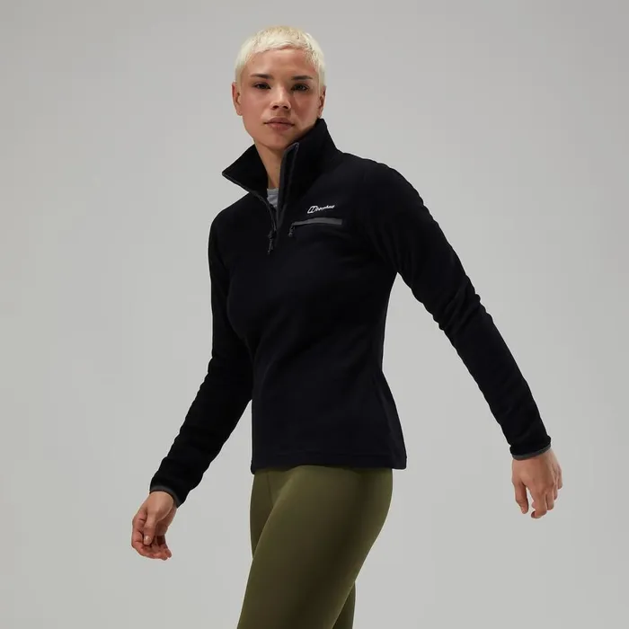 Fleece Women Berghaus Prism 20 Micro Half Zip 8211 BlackBlack Fleece Women Berghaus Prism 20 Micro Half Zip 8211 BlackBlack