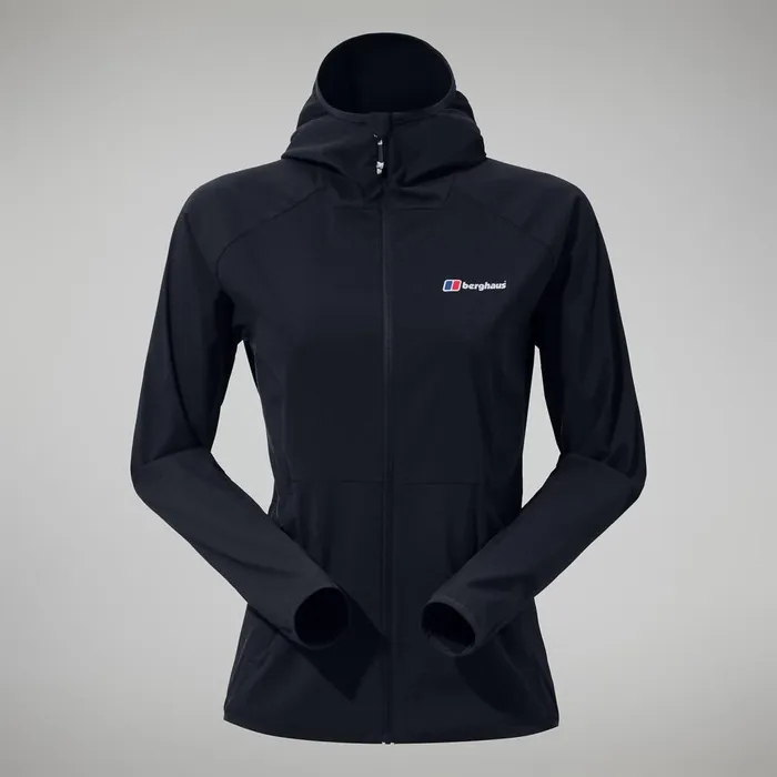 Fleece Women Berghaus Urban Arrina Full Zip Hooded Jacket 8211 Black