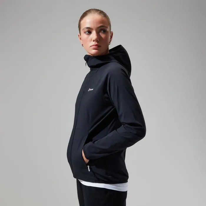 Fleece Women Berghaus Urban Arrina Full Zip Hooded Jacket 8211 Black