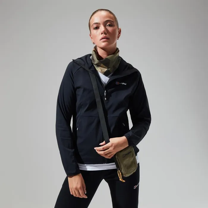 Fleece Women Berghaus Urban Arrina Full Zip Hooded Jacket 8211 Black