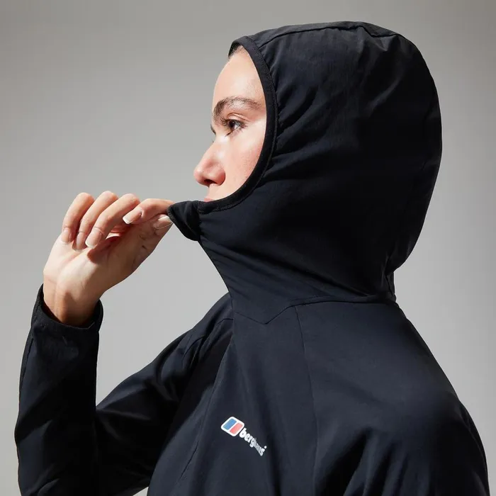 Fleece Women Berghaus Urban Arrina Full Zip Hooded Jacket 8211 Black