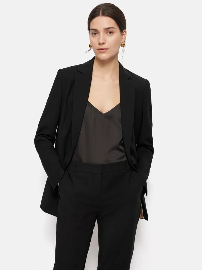 Fluid Twill Knox Blazer Black Women Jigsaw Coords