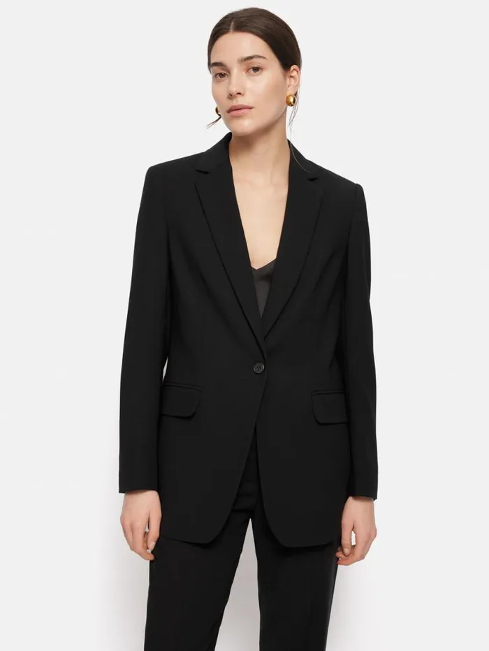 Fluid Twill Knox Blazer Black Women Jigsaw Coords