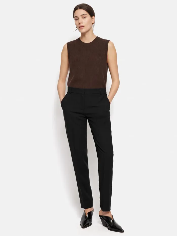 Fluid Twill Palmer Trouser Black Women Jigsaw Suits and Tailoring