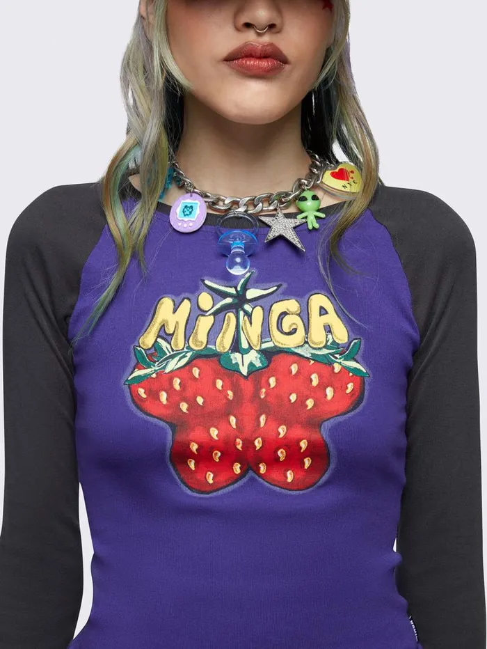 Flyberry Raglan Long Sleeve Top Women Minga London Tops and TShirts