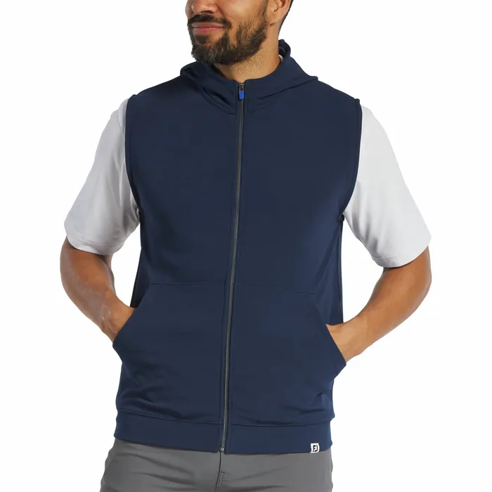 FootJoy FullZip Hoodie Vest Men Base MidLayers