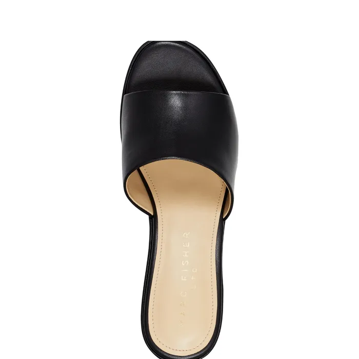 Forina Platform Slide Sandal Black Women Mules and Slides Marc Fisher